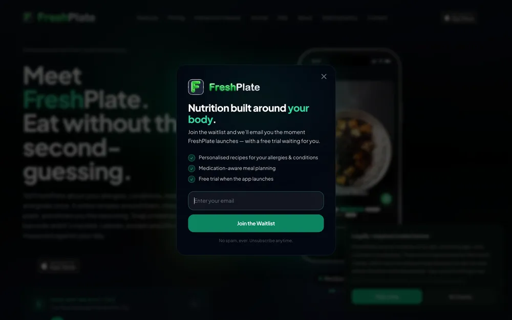 FreshPlate: Home