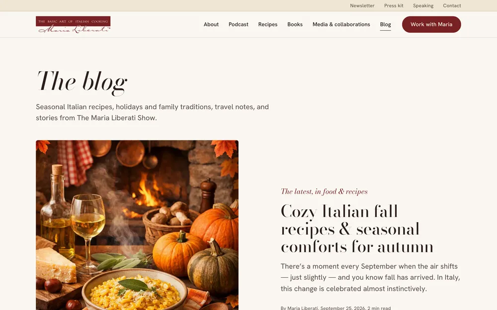 Maria Liberati: Blog